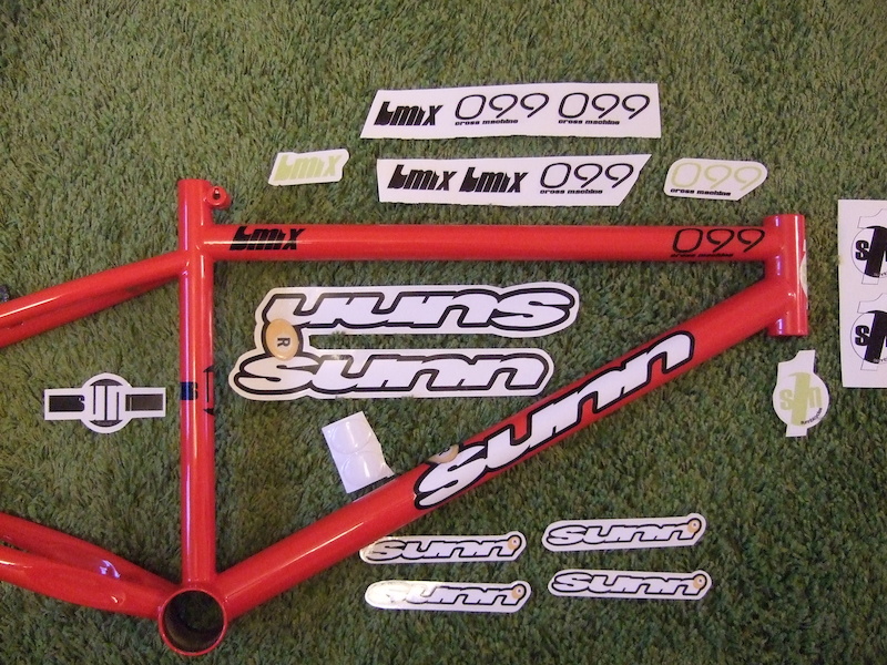 Stickers Decals BMX SUNN BMIX 1999 - Neufs - Déco Rétro Pour BMX